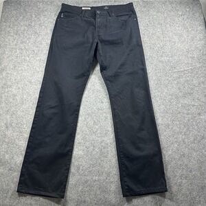 AG Adriano Goldschmied Protege Pants Mens 33x34 (fits 33x22) Black Straight Leg